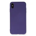 BUĞZ İphone Xs Max Kılıf Nano İçi Kadife Silikon - Mor