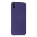 BUĞZ İphone Xs Max Kılıf Nano İçi Kadife Silikon - Mor