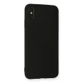 BUĞZ İphone Xs Max Kılıf Nano İçi Kadife Silikon - Siyah