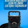  Işıklı Bluetooth Hoparlör Ses Bombası Taşınabilir Yüksek Ses Kaliteli Radyo Özelliği