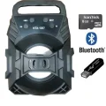 BUĞZ Işıklı Bluetooth Hoparlör, Taşınabilir Kablosuz Ses Sistemi, Suya Dayanıklı ve Radyolu