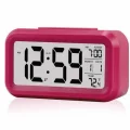 BUĞZ Işıklı Dereceli Masa Ofis Saati Alarmlı Termometre Takvim Çalar Saat - BUĞZ