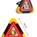 BUĞZ Işıklı İkaz Lambası Reflektör Şarjlı Işıklı Üçgen LED Acil Durum Feneri