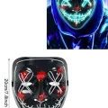 BUĞZ Işıklı Led Maske Parti Eğlence Maskesi Hallowen Neon Maske