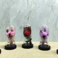 BUĞZ Işıklı Müzikli Fanus İçinde Gül Buketi  Alk5003