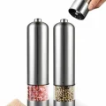  Işıklı Otomatik Tuz ve Karabiber Öğütücü Baharat Öğütücü