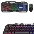 BUĞZ Işıklı Oyuncu Q Klavye Mouse Seti Siyah Gaming Oyuncu Klavye - BUĞZ