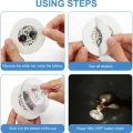 BUĞZ Işıklı Yapışkanlı Bardak Altı Aparatı Ledli 3 Modlu 6 Cm Çap 1 Adet