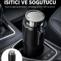 BUĞZ Isıtma Soğutma Özellikli Araç Bardaklığı Çakmak Girişli Akıllı Yeni Nesil