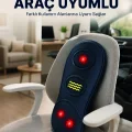 BUĞZ Isıtmalı Bel Masaj Minderi Ev Ofis Araç Uyumlu Titreşimli Destek