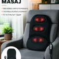 BUĞZ Isıtmalı Masaj Minderi  Masaj Motoru, Kablolu Kumanda ve Çoklu Masaj Modu