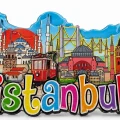 BUĞZ İstanbul Temalı Ahşap Buzdolapı Süsü Magnet Alk5937