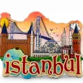 BUĞZ İstanbul Temalı Ahşap Buzdolapı Süsü Magnet Alk5938