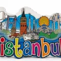 BUĞZ İstanbul Temalı Ahşap Buzdolapı Süsü Magnet Alk5940