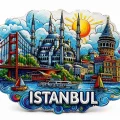 BUĞZ İstanbul Temalı Silikon Buzdolapı Süsü Magnet Alk5373