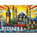 BUĞZ İstanbul Temalı Silikon Buzdolapı Süsü Magnet Alk5377