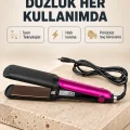 BUĞZ İyonik Saç Düzleştirici – 220°C Isıya Kadar Çıkan, LED Göstergeli ve Eşit Isı Dağılımlı Plaka
