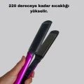 BUĞZ İyonik Saç Düzleştirici – 220°C Isıya Kadar Çıkan, LED Göstergeli ve Eşit Isı Dağılımlı Plaka - Lisinya