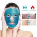 BUĞZ Jel Buz Paketi Yüz Maskesi Baş Ağrısı Yastık Kozmetik Maske + Çift Taraflı Cilt Fırçası