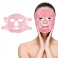 BUĞZ Jel Buz Paketi Yüz Maskesi Baş Ağrısı Yastık Kozmetik Maske + Çift Taraflı Cilt Fırçası