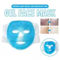 BUĞZ Jel Buz Paketi Yüz Maskesi Baş Ağrısı Yastık Kozmetik Maske + Çift Taraflı Cilt Fırçası