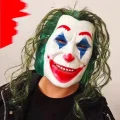 BUĞZ Joaquin Phoenix Joker Maskesi Yeşil Saçlı
