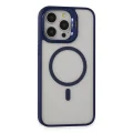 BUĞZ Joko İphone 15 Pro Kılıf Roblox Lens Magsafe Standlı Kapak - Lacivert