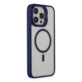 BUĞZ Joko İphone 15 Pro Kılıf Roblox Lens Magsafe Standlı Kapak - Lacivert