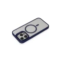 BUĞZ Joko İphone 15 Pro Kılıf Roblox Lens Magsafe Standlı Kapak - Lacivert
