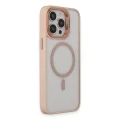 BUĞZ Joko İphone 15 Pro Kılıf Roblox Lens Magsafe Standlı Kapak - Pudra