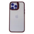 BUĞZ Joko İphone 15 Pro Kılıf Roblox Lens Standlı Kapak - Bordo