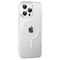 BUĞZ Joko  İphone 15 Pro Move Taşlı Magsafe Kapak - Gümüş