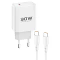 BUĞZ Joko Jk89 30w Type-c Çıkışlı Ekstra Dc67 1m Type-c To Type-c Kablolu Pd Şarj Cihazı - Beyaz