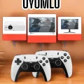 BUĞZ Joystick Çift Kollu Oyun Kolu Retro Oyun Yüksek Çözünürlüklü 3D Game