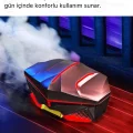  K98 Pro Oyuncu HD Ses Mikrofonlu Işıklı Metal Kasa iOS Android Uyumlu Bluetooth Kablosuz Kulaklık