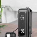  Kablolu Bluetooth Kulaklık Kulak İçi Stereo Mikrofonlu Dijital Göstergeli
