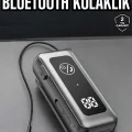 BUĞZ Kablolu Bluetooth Kulaklık Kulak İçi Stereo Mikrofonlu Dijital Göstergeli - BUĞZ