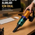 BUĞZ Kablosuz Araç Süpürgesi Yıkanabilir Filtreli Taşınabilir El Tipi Süpürge