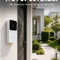 BUĞZ Kablosuz Beyaz Akıllı Kapı Zili Wi-Fi Bağlantılı HD Kameralı Ev Güvenlik Sistemi