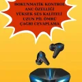 BUĞZ Kablosuz Bluetooth Bağlantılı Kulaklık ve Dokunmatik Ekran Akıllı Saat Arama Cevaplama - BUĞZ