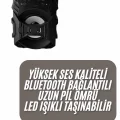  Kablosuz Bluetooth Hoparlör Ses Bombası RGB Işıklı Taşınabilir Yüksek Ses Kaliteli