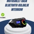 BUĞZ Kablosuz Bluetooth İnterkom IP65 Suya Dayanıklı 40mm HD Ses ve 40 Saat Pil