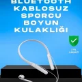BUĞZ Kablosuz Bluetooth Kulaklık – Boyun Askılı, 100 Saat Pil Ömrü
