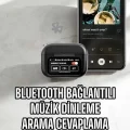  Kablosuz Bluetooth Kulaklık Ekranlı Uzun Şarj Süreli ANC Destekli