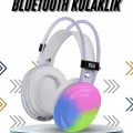 BUĞZ Kablosuz Bluetooth Kulaklık RGB Işıklı Kulak Üstü 5.3 Bluetooth Bağlantılı - BUĞZ
