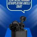 BUĞZ Kablosuz Bluetooth Kulaklık TWS Pro5 Kulaklık ANC Özelliği Dokunmatik Kontrol - BUĞZ