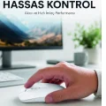 BUĞZ Kablosuz Bluetooth Oyuncu Mouse Sessiz Tıklama Ergonomik Wireless Fare