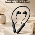BUĞZ Kablosuz Boyun Tipi Bluetooth Kulaklık Mikrofonlu Spor ve Günlük Kullanıma Uygun