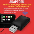 BUĞZ Kablosuz CarPlay & Android Auto Adaptörü - Apple ve Android Cihazlar İçin Evrensel Wireless Carplay Çevirici