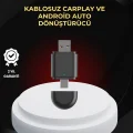 BUĞZ Kablosuz CarPlay ve Android Auto Dönüştürücü – USB-A & Type-C Girişli Akıllı Adaptör